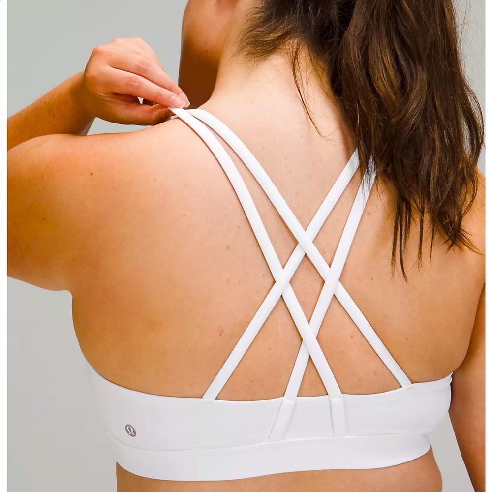Lululemon Energy Bra NWOT or padding, White Size 10